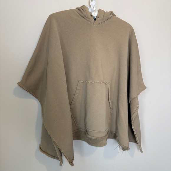 ATM Oversized French Terry Hooded Poncho - Picture 2 of 11